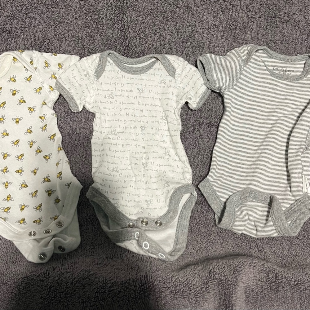 Bundle of Burt’s Bees Onesies